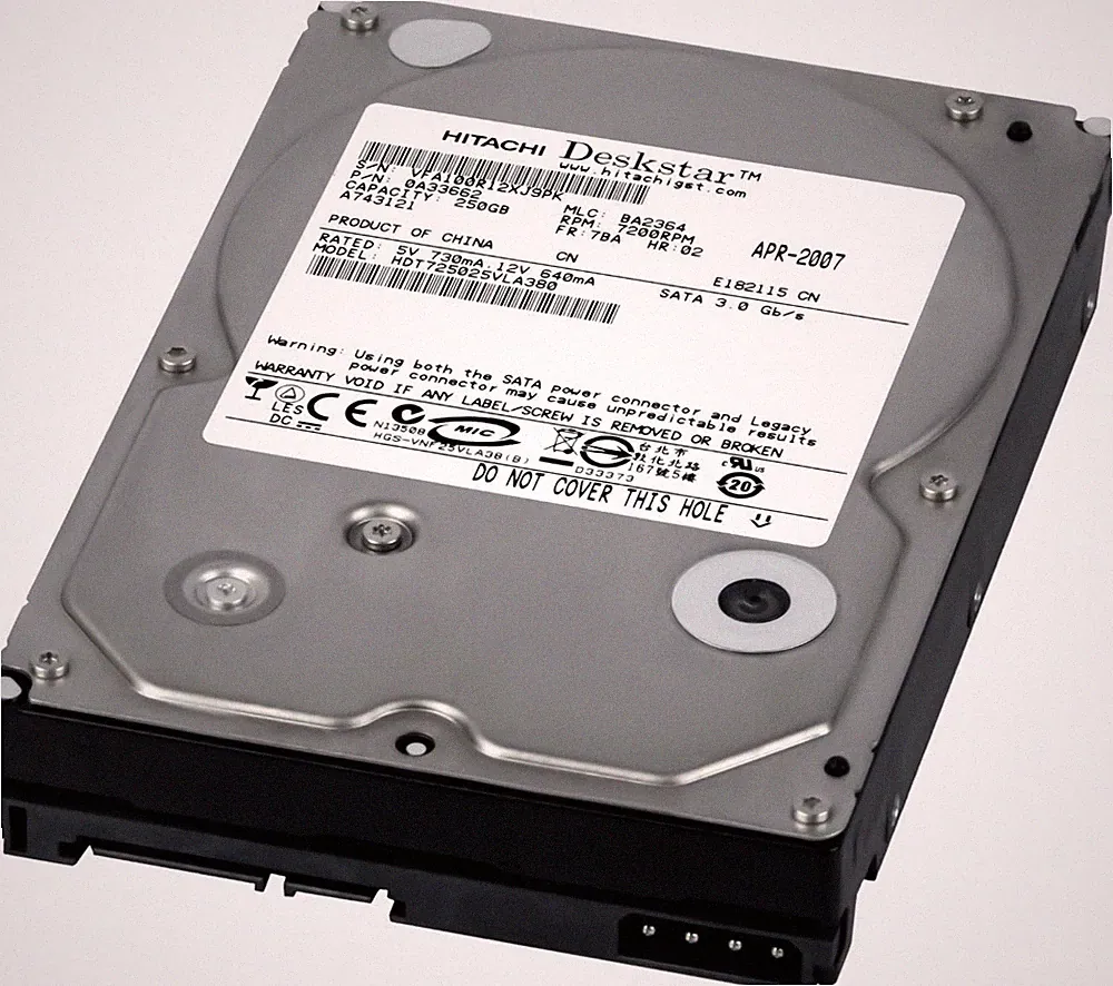 HITACHI DESKSTAR T7K500 HDT725025VLA380 250GB 7200U/min 8MB SATA II 3.5"