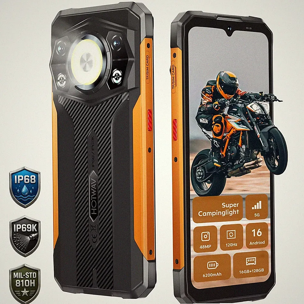 HOTWAV Cyber 17 Outdoor Smartphone Andriod 16 128G 6,75 Zoll Ohne Vertrag Handy
