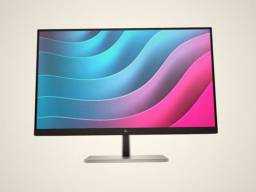 HP E24 G5 23.8 Zoll FHD HDMI DisplayPort 75Hz IPS silber/schwarz - ohne Standfuß