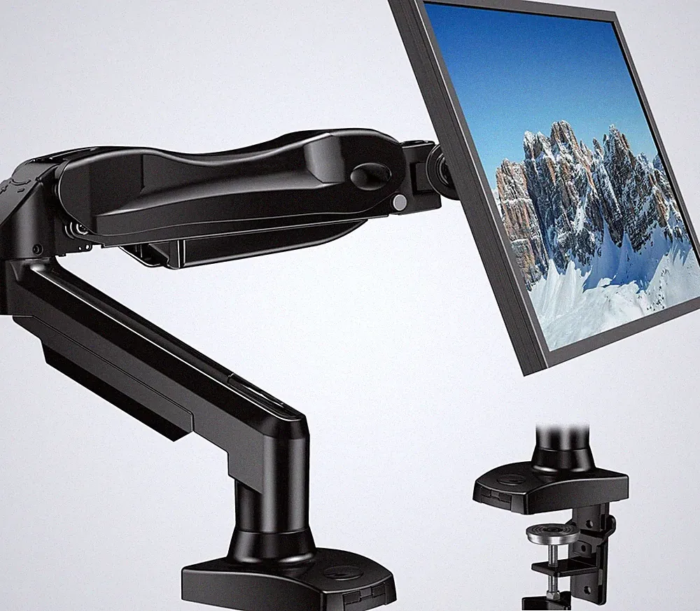 HUANUO Monitor Halterung 13-32 Zoll Höhenverstellbar VESA 75/100mm Schwenkarm