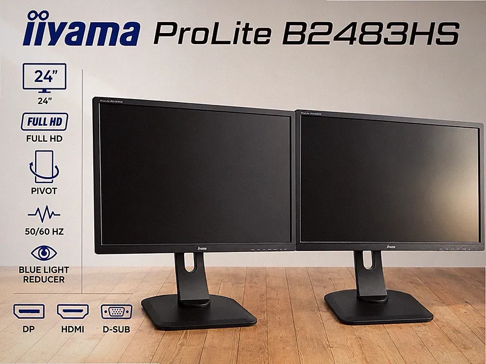 iiyama ProLite B2483HS-B1 24 Full HD Display schwarz