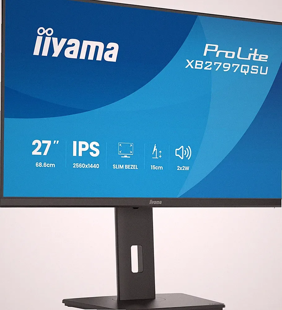 iiyama ProLite XB2797QSU-B1 Schwarz PC Monitor 68,6cm 27 Zoll QHD IPS 75 Hz HDMI