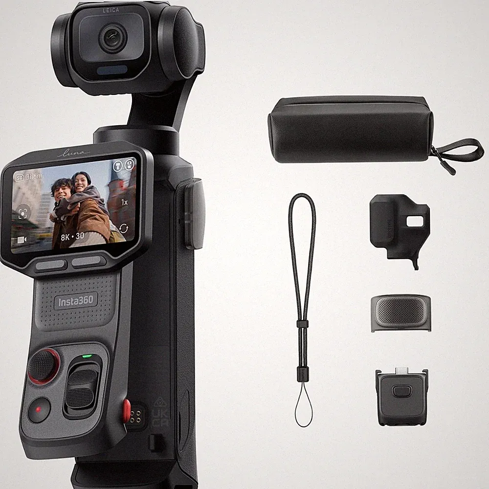Insta360 Luna Pro Standard Bundle schwarz Gimbal Vlogging Kamera 8K Leica Obj...