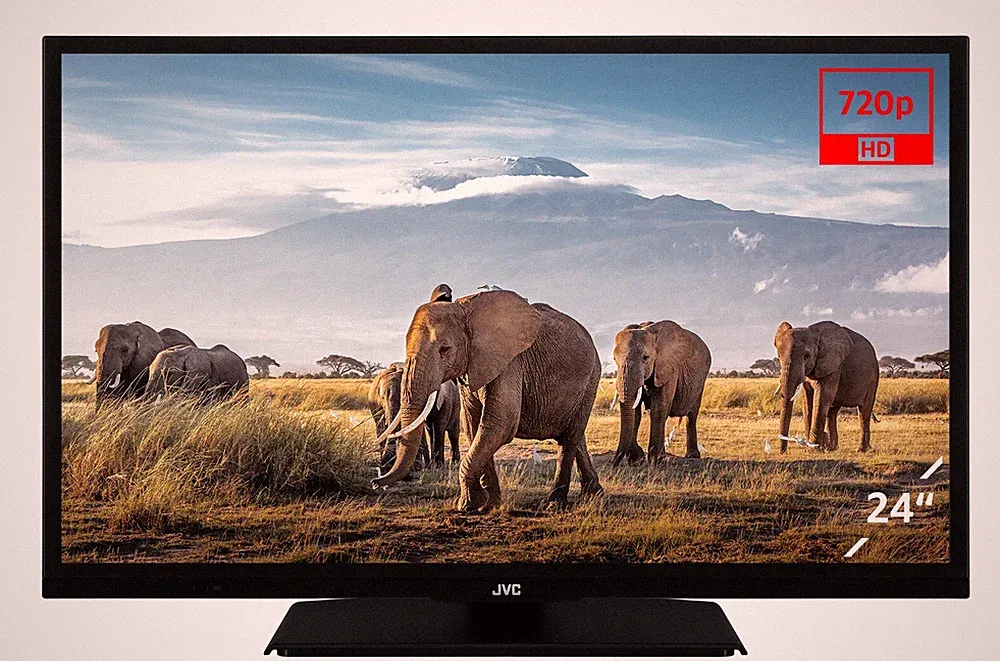 JVC 24 Zoll Fernseher HD Ready Smart TV LED LCD Triple Tuner DVB-C/T2/S2 Alexa