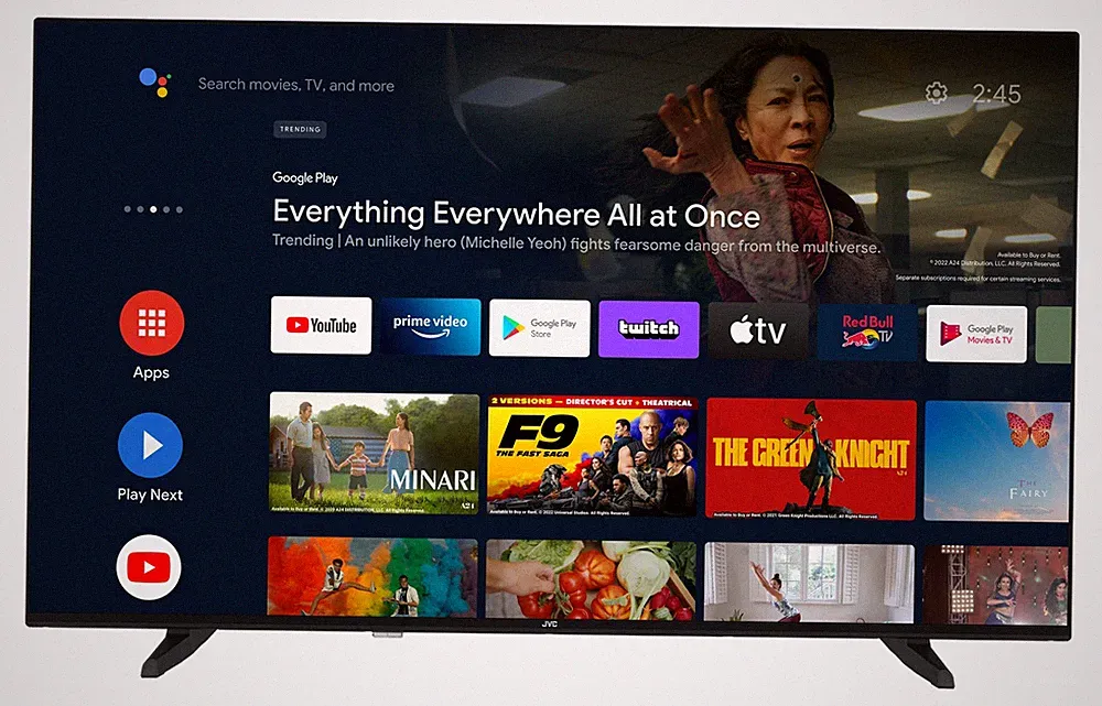 JVC 4K Ultra HD Android Fernseher 50 Zoll TV (126 cm), LT-50VA3355, Dolby Atmos