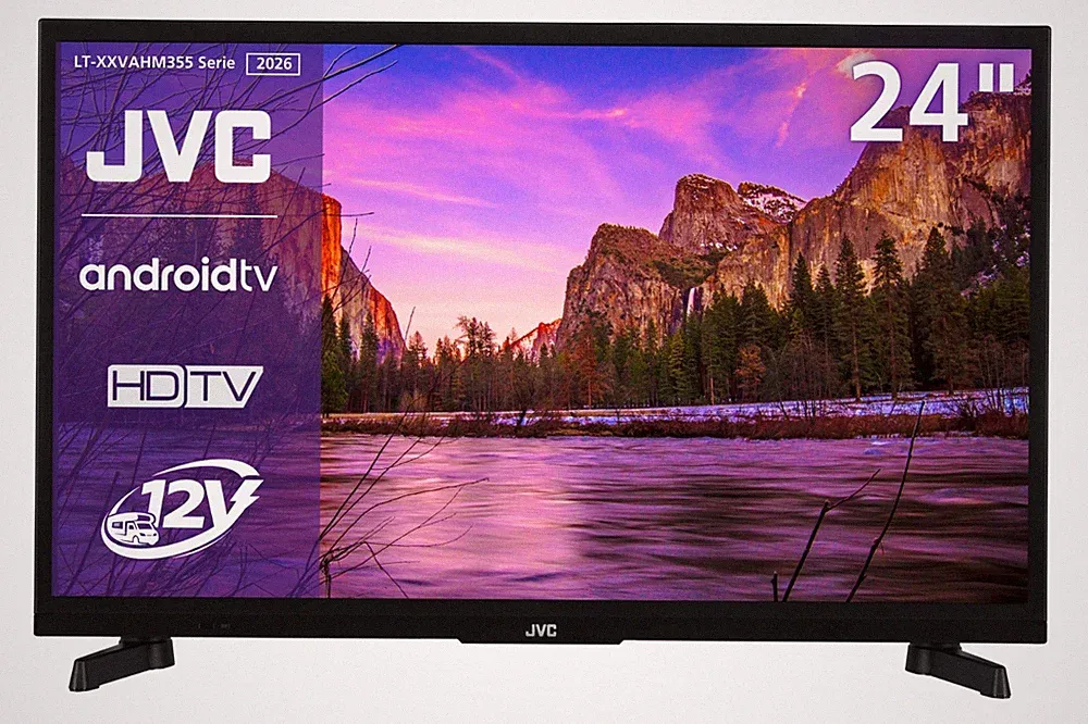 JVC LT-24VAHM3 24 Zoll Fernseher HDR Android Smart TV 12 Volt Camping TV HD 2026