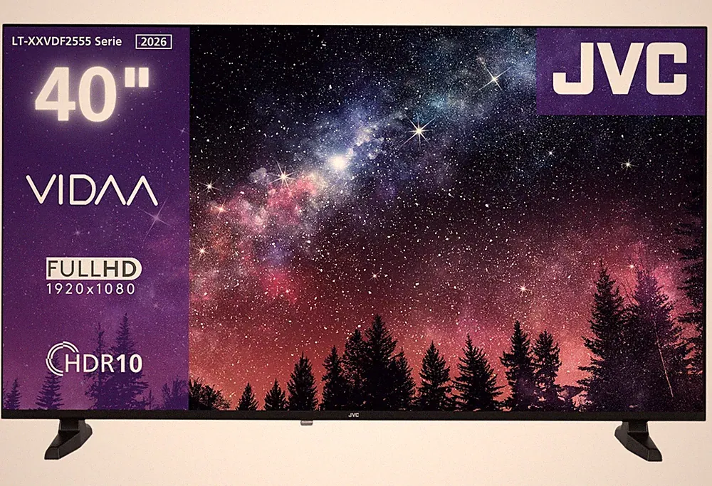 JVC LT-40VDF2555 Fernseher 40 Zoll Smart TV VIDAA Full HD HDR Triple-Tuner 2026