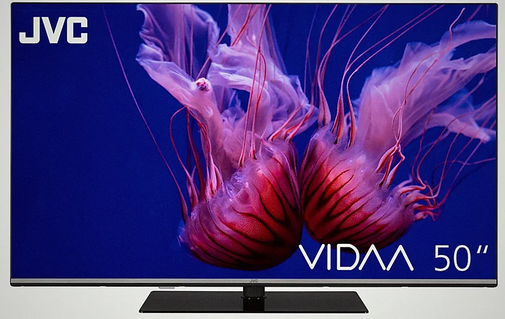 JVC QLED Fernseher 50 Zoll Smart TV VIDAA 4K UHD Dolby Vision HDR Triple-Tuner