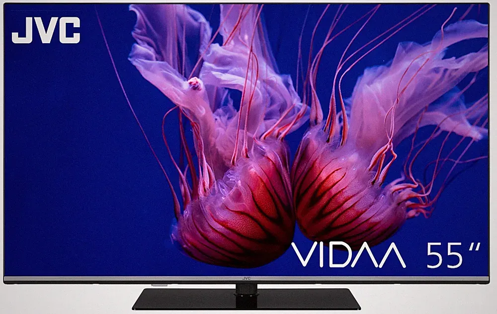 JVC QLED Fernseher 55 Zoll Smart TV VIDAA 4K UHD Dolby Vision HDR Triple-Tuner