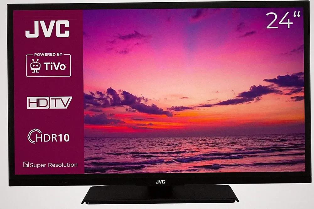 JVC Smart TV 24 Zoll LED TV 24 Zoll Fernseher WLAN HD-Ready Triple Tuner HDR USB