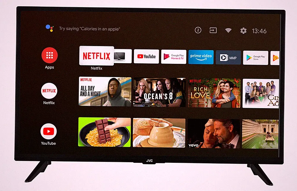 JVC TV 32 Zoll LED Fernseher HD Android 32 Zoll LED TV Smart TV Gerät WLAN HDR