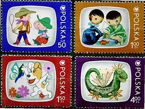 Kinder-Fernsehfilme, u.a. Bolek und Lolek, Jacek und Agatka.4W.Polen 1975