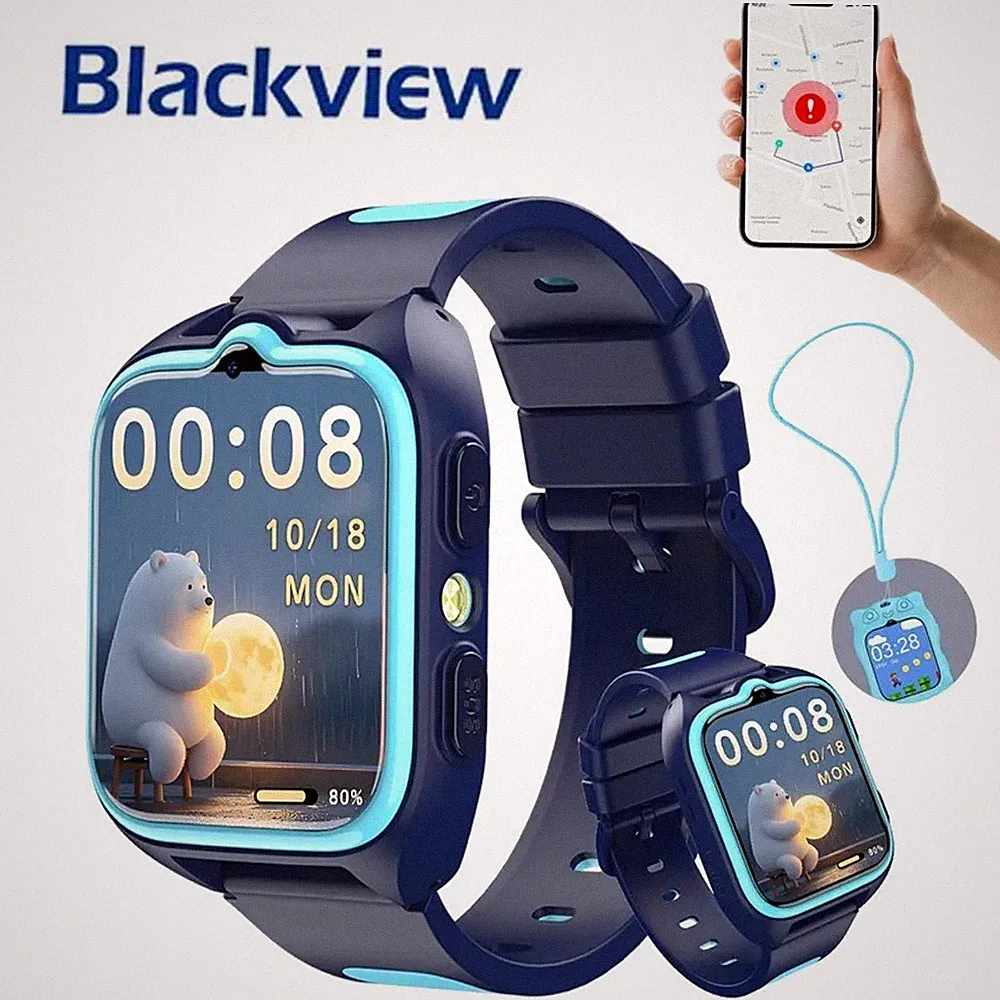 Kinder Smartwatch 4G Telefon GPS Videoanruf LBS+WLAN+GPS-Tracker Telefonfunktion
