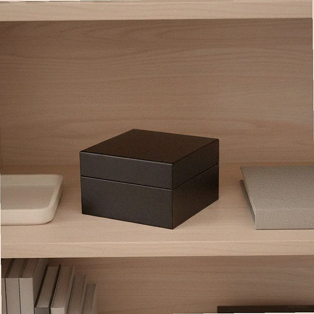Klappdeckel-Uhrenetui Präsentationsbox Uhrenschatulle mit Kissen für Geschenk