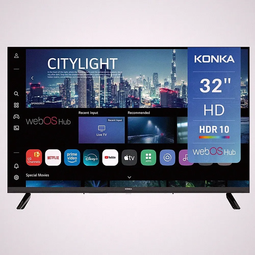 Konka KDG32YR682ANTS 32 Zoll Smart TV HD webOS HDR10 Dolby Audio WiFi Bluetooth