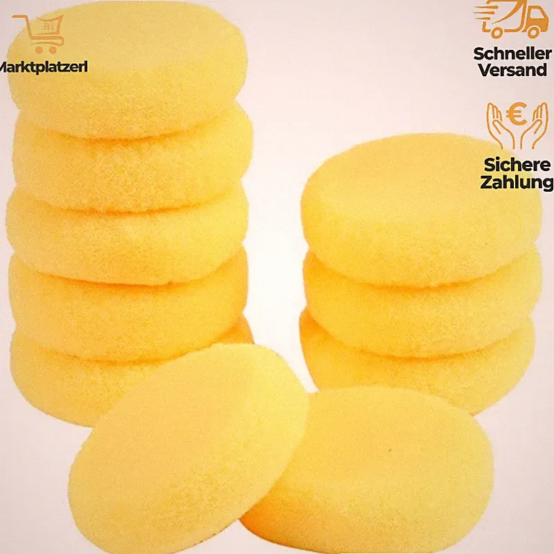Künstler Schwamm 10 Stück Gelb 2,75 Zoll für Malerei Aquarell Handwerk