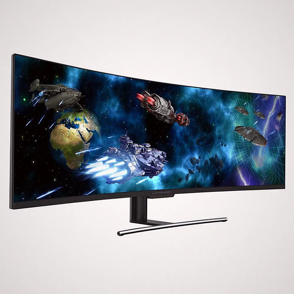 LC-Power Curved Gaming-Monitor LC-M49-DFHD-144-C-Q QLED-VA-Display 124,5 cm