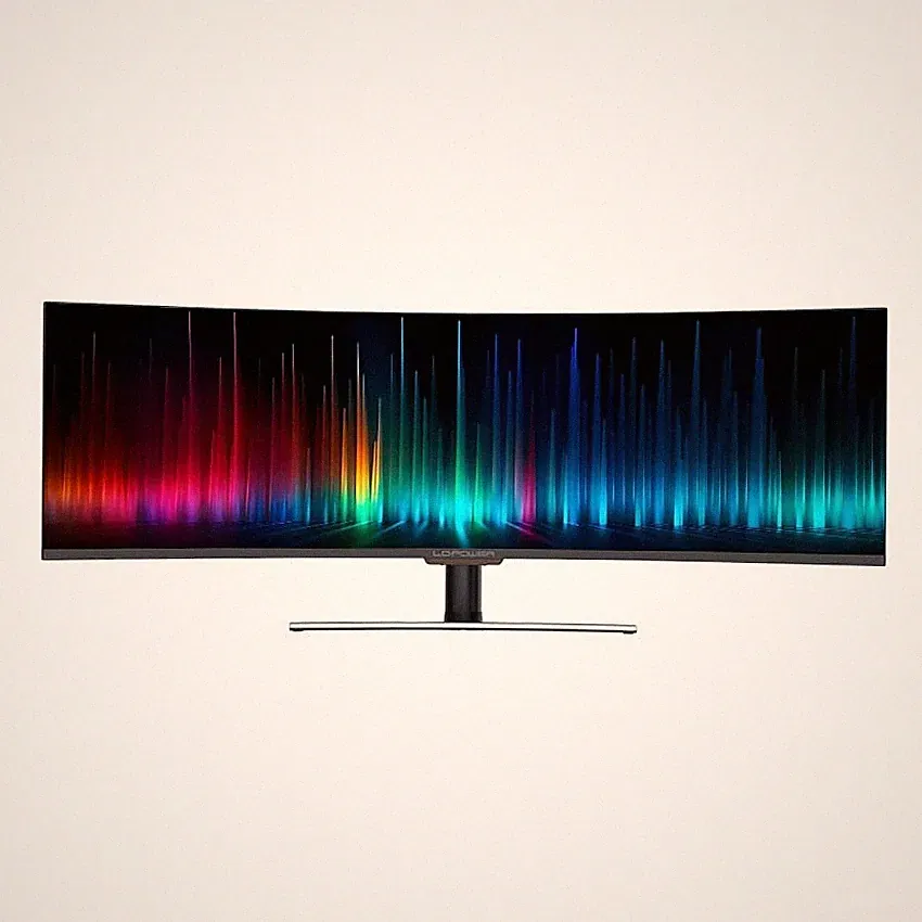 LC-Power LC-M49-DFHD-144-C-Q 49Zoll - Curved Gaming Monitor QLED-VA, Dual FHD, 1