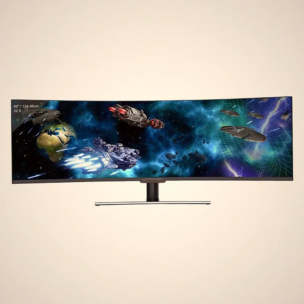LC-Power QLED-Monitor Curved 124,46 cm 49 Zoll 3840 x 1080 DFHD @ 144 Hz VA 350