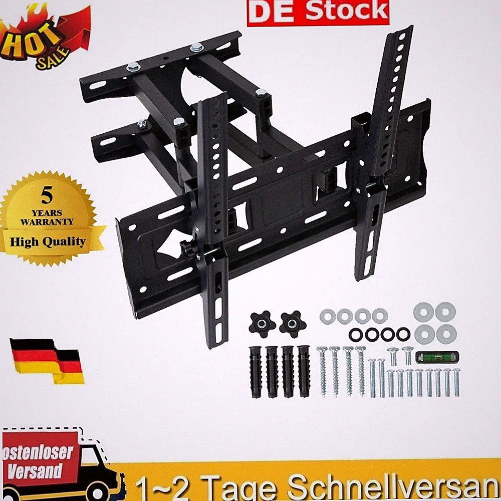 LCD LED TV Fernseher Wandhalter Wandhalterung neigbar schwenkbar 32-85 Zoll DE