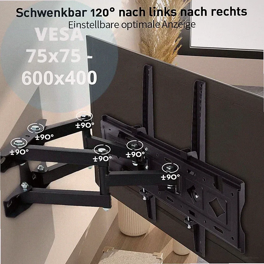 LED LCD TV Fernseher Wandhalterung schwenkbar Wandhalter neigbar 32 - 80 Zoll