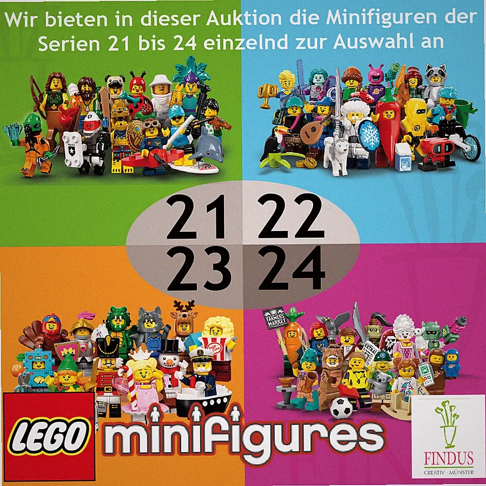 LEGO® 71029 71032 71034 71037 Serie 21 22 23 24 - Einzelfiguren zur Auswahl