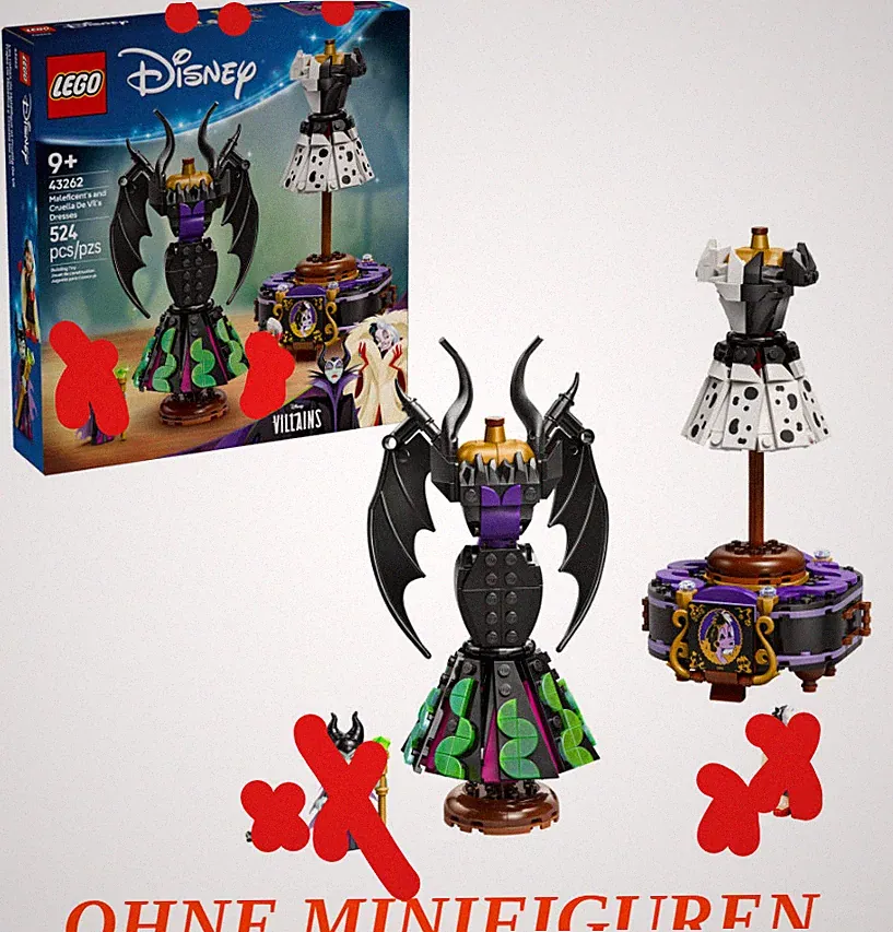 LEGO® Disney 43262 Die Kleider von Malefiz und Cruella De Vil | ohne Figuren