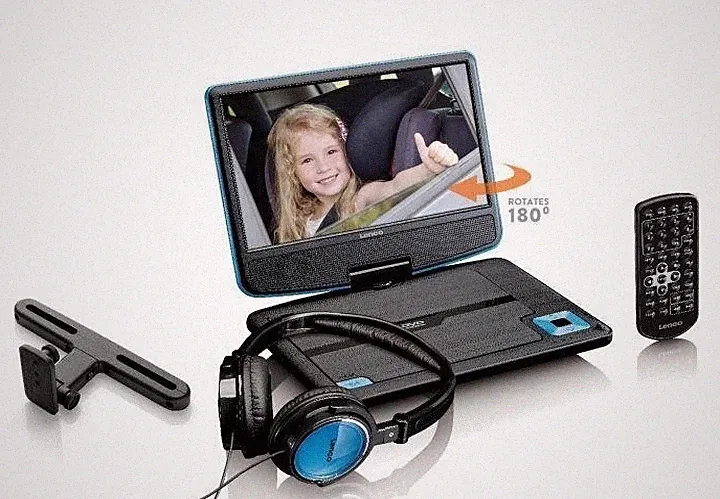 Lenco DVP 910BU DVD Spieler mit Kopfhörer 9 Zoll tragbarer USB-Eingang
