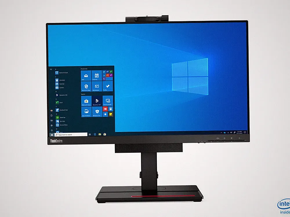 Lenovo ThinkCentre TIO24Gen4 23,8 Zoll Full HD IPS LED Monitor - Schwarz