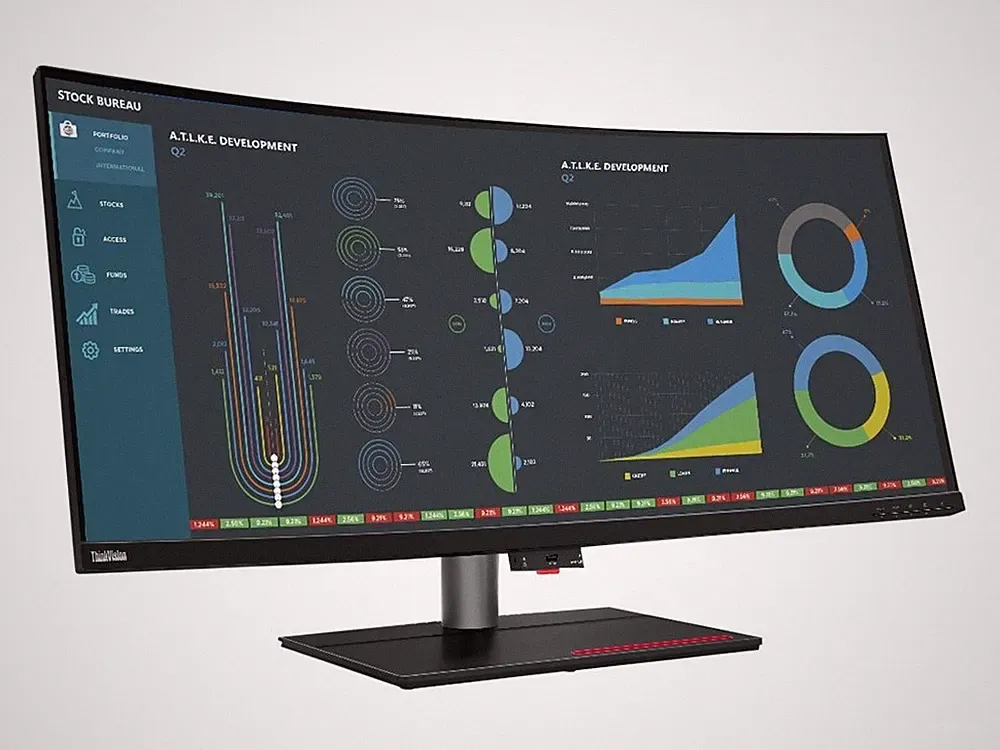 Lenovo ThinkVision P40w-20 40 Zoll Curved IPS LED 21:9 75 Hz Moni GWN9-449