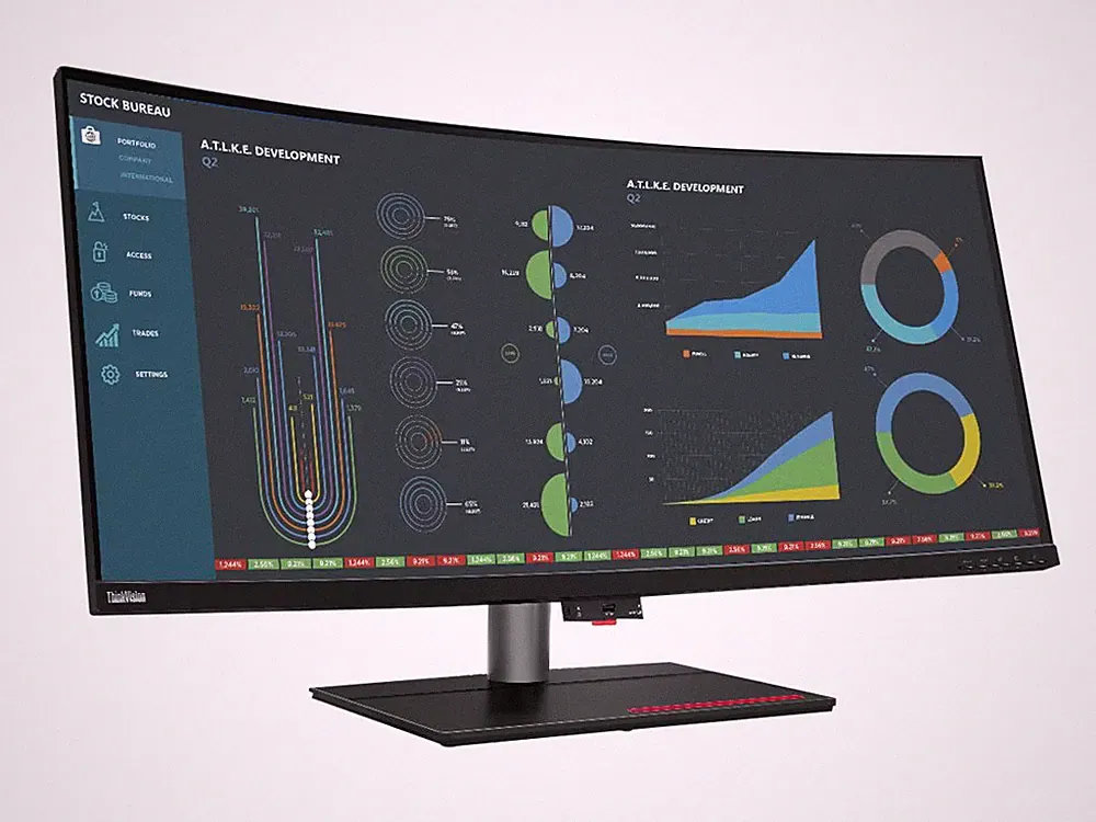 Lenovo ThinkVision P40w-20 40 Zoll Curved IPS LED 21:9 75 Hz Monitor