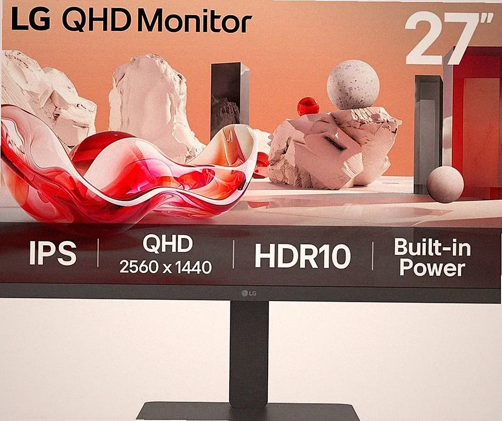 LG 27BA45QB-B 27 Zoll WQHD IPS LED 16:9 75 Hz Office Monitor GWNJ-392