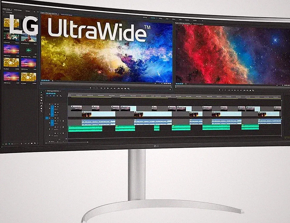 LG 38BQ85C-W 37.5 Zoll IPS Panel 24:10 75 Hz Curved Monitor