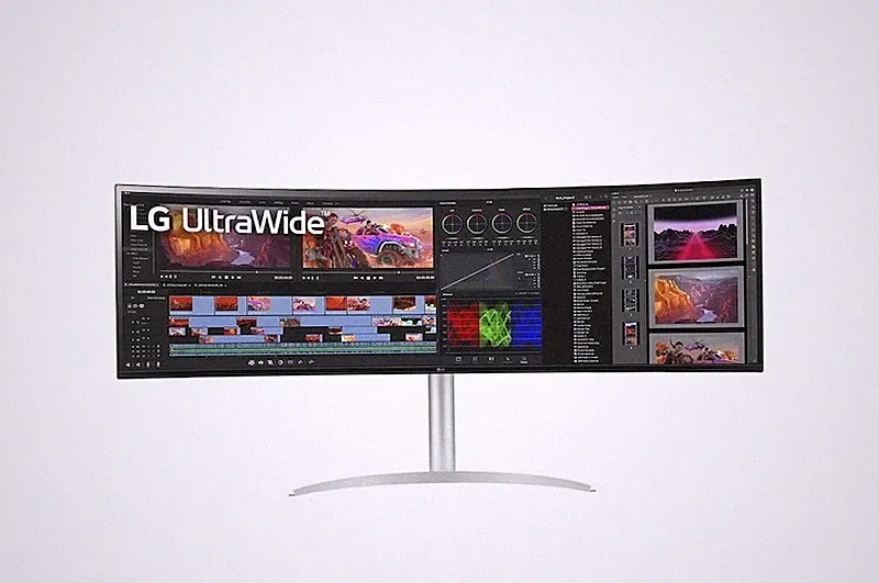 LG Electronics 49WQ95X-W.AEU UltraWide IPS Monitor 49 Inches QHD Wide 1440p