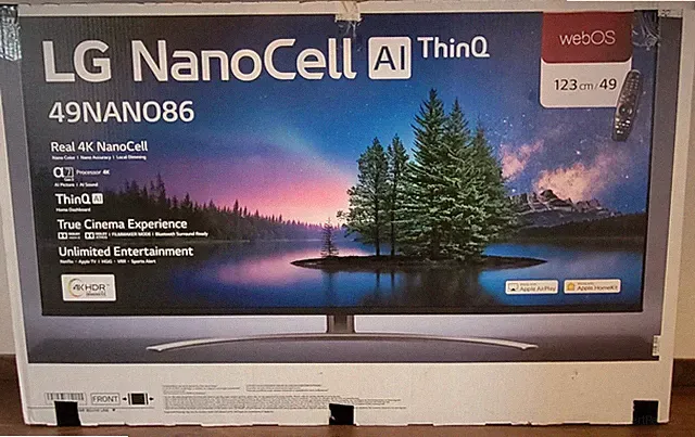 LG NanoCell 49NANO086 4K Smart TV, AI ThinQ, NanoCell Technologie,Gaming PC, PS5