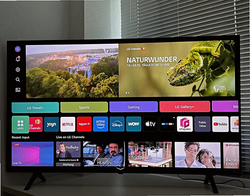 LG NanoCell 55NANO82 55 Zoll 4K Smart TV mit AI, webOS, Schwarz