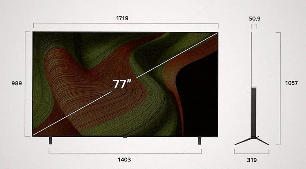 77 zoll OLED Fernseher