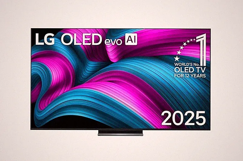 LG OLED77C5ELB 77 Zoll OLED evo AI C5 4K Smart TV webOS 25 144Hz Dolby Atmos
