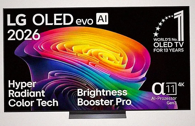 LG OLED77C69LB OLED 195,6 cm (77 Zoll) Fernseher 4K Ultra HD VESA 300 x 200 mm