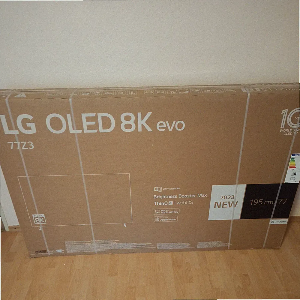 LG OLED77Z39LA 77'' 8K OLED Smart TV 7680x4320 100Hz HDR 16:9 Dolby Vision IQ