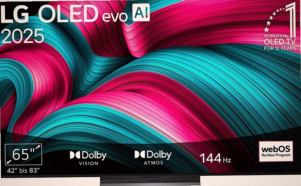 LG Smart-TV OLED65C5ELB 65Zoll 121cm 4K OLED evo AI TV 120 Hz schwarz B-WARE