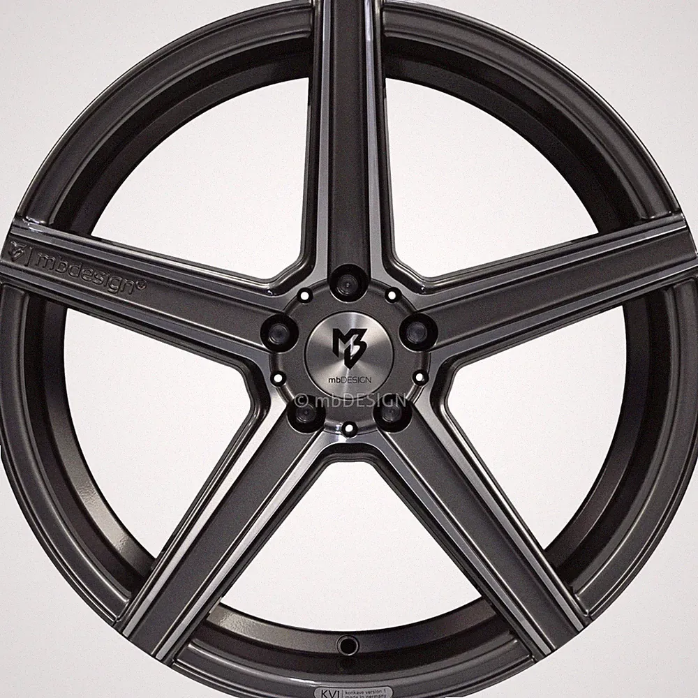 mbDESIGN Felge KV1 8,5x19 Zoll LK 5x112 ET43 ML 75.0 Grau glänzend lackiert