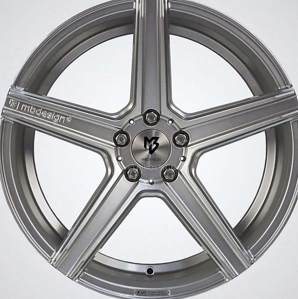 mbDESIGN Felge KV1 DC 9,5x19 Zoll LK 5x108 ET45 ML 75.0 Lichtsilber glänzend