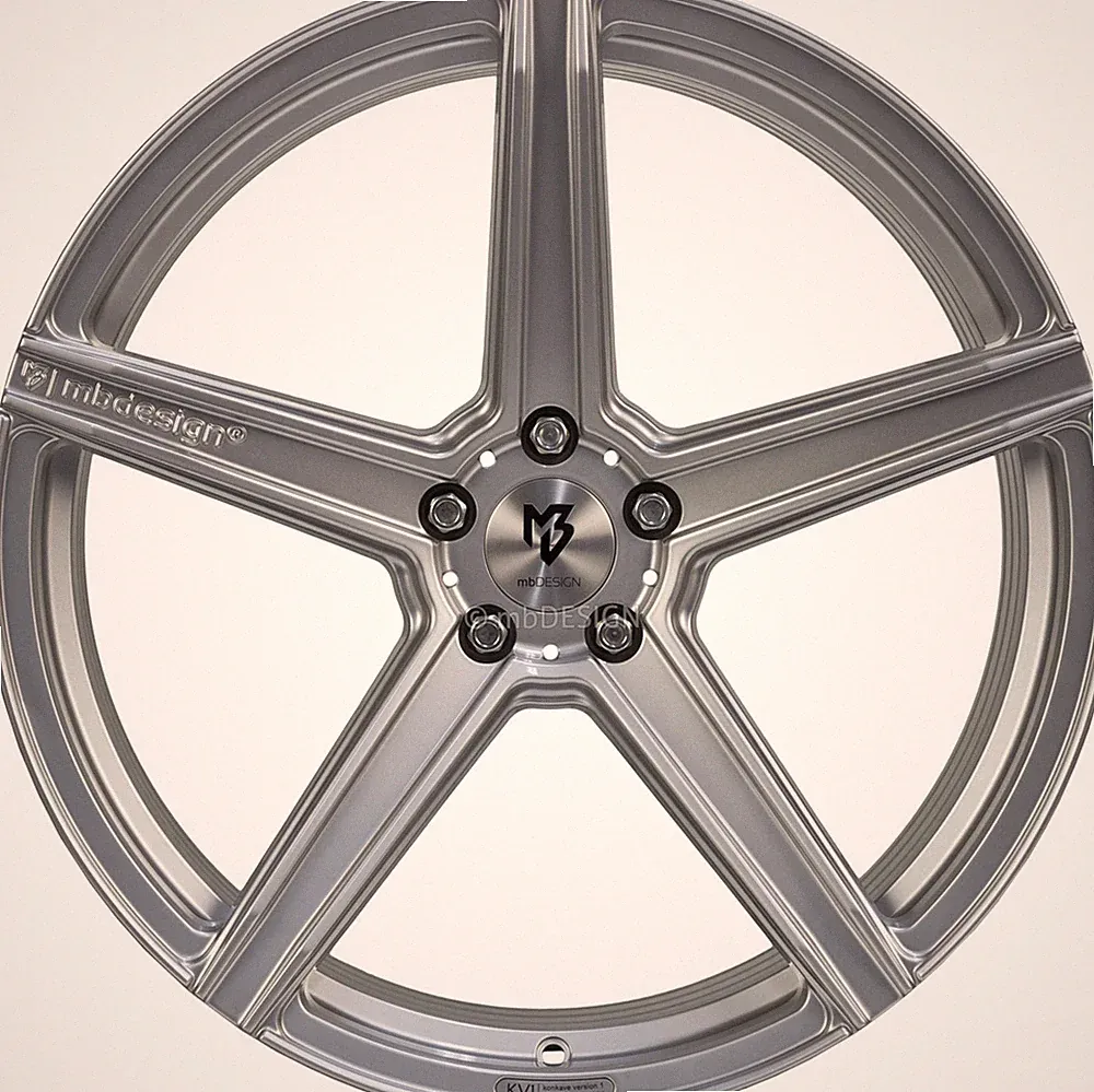 mbDESIGN Felge KV1S 9,5x20 Zoll LK 5x112 ET35 ML 75.0 Lichtsilber glänzend