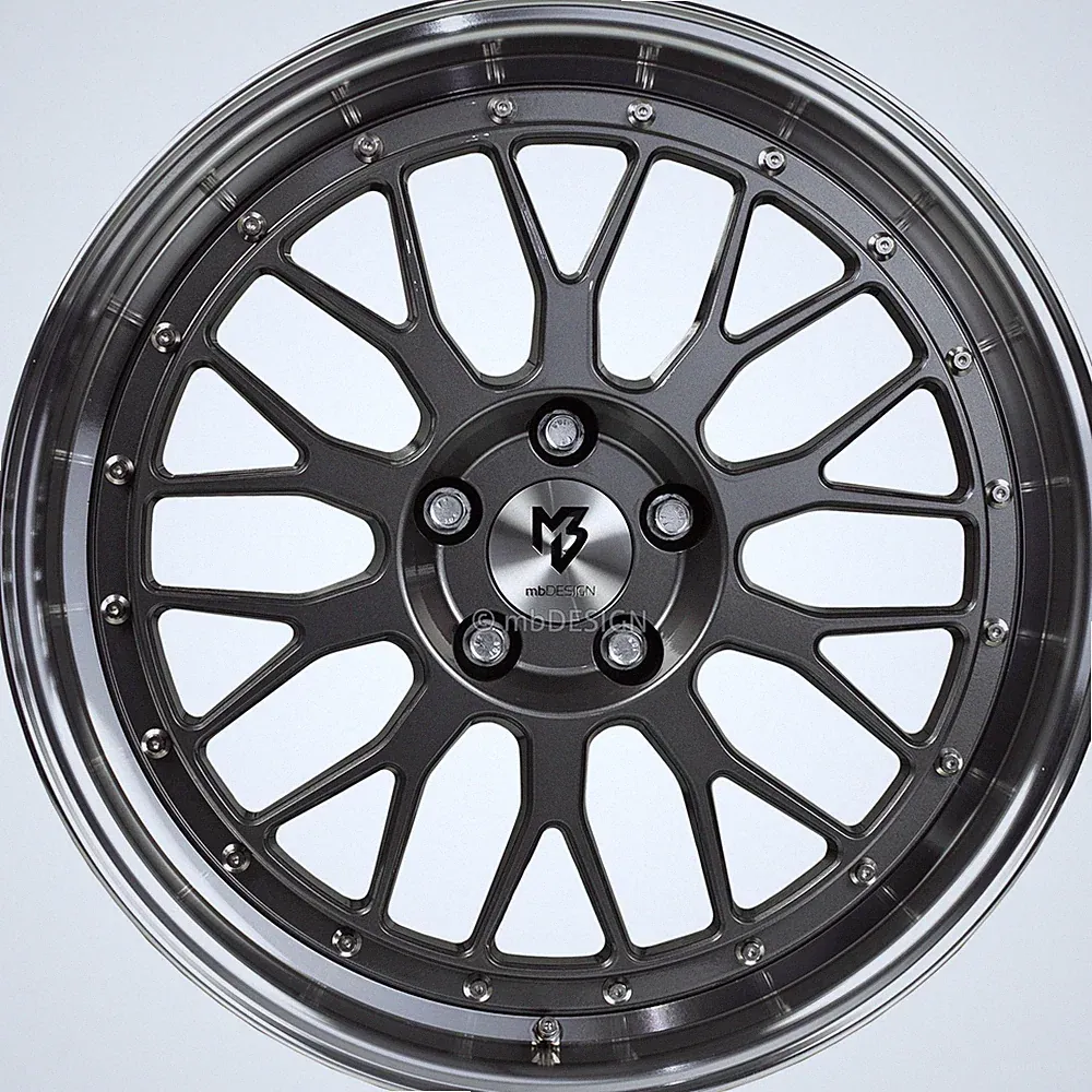 mbDESIGN Felge LV1 7,5x18 Zoll LK 5x108 ET45 ML 75.0 Grau glänzend lackiert