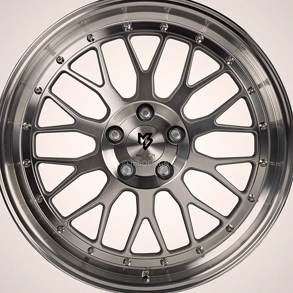 mbDESIGN Felge LV1 8,5x19 Zoll LK 5x115 ET35 ML 75.0 Silber glänzend lackiert