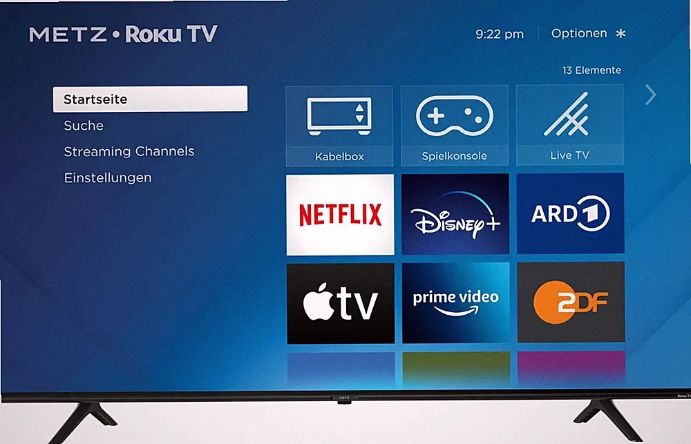 METZ blue 55MUD6011Y 55 Zoll 4K Ultra HD LCD Smart-TV Hervorragend - Refurbished