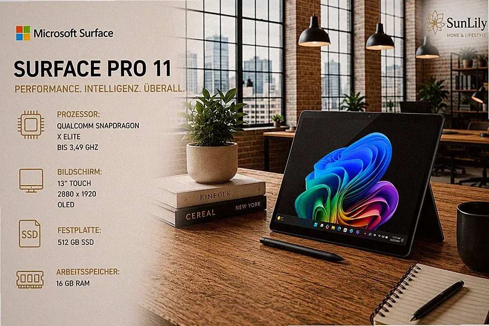 Microsoft Surface Pro 11 13 Zoll OLED Touch X Elite 16GB 1TB Schwarz Win11 NEU
