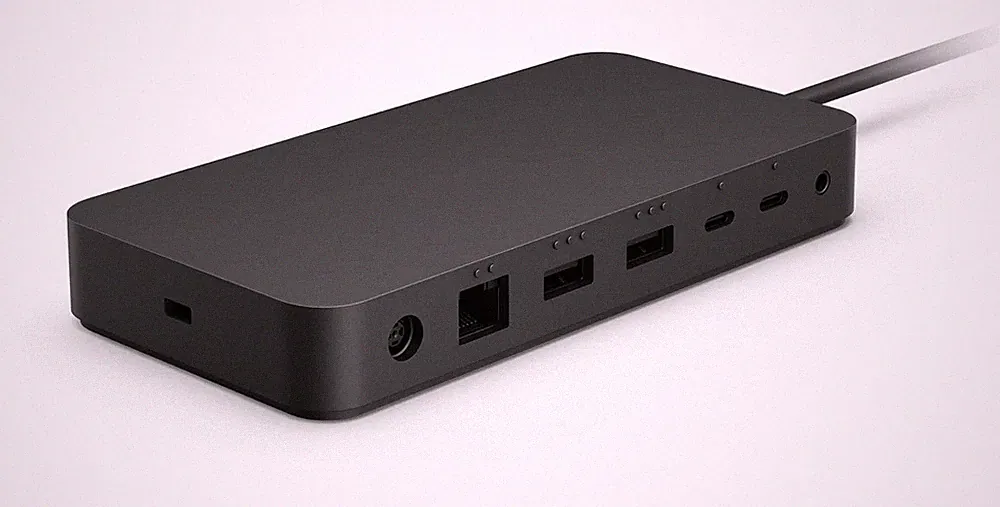 Microsoft Surface Thunderbolt 4 Dock Kabelgebunden Schwarz