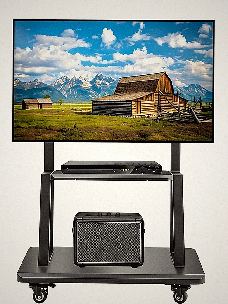 Mobiler TV-Ständer höhenverstellbar rollbar für 32-75 Zoll LCD LED OLED TVs